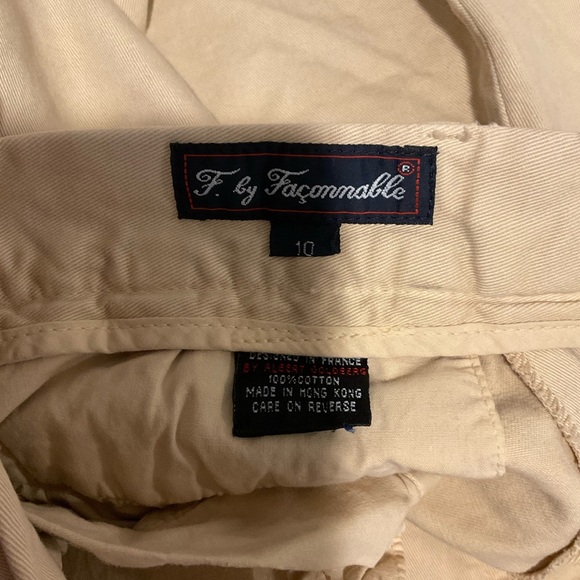 Faconnable Women's Classic Khaki Shorts Size 10 - Picture 5 of 6
